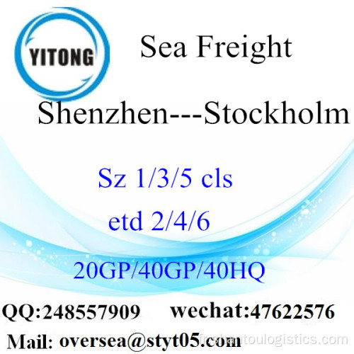 Shenzhen Port Sea Freight Shipping vers Stockholm